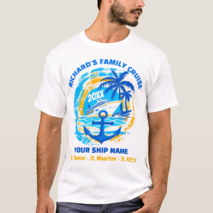 T-shirt Chemises de croisière familiales personnalisées