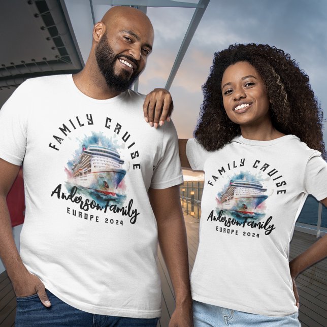 T-shirt Chemises de croisière famille assorties Vacances (Créateur téléchargé)