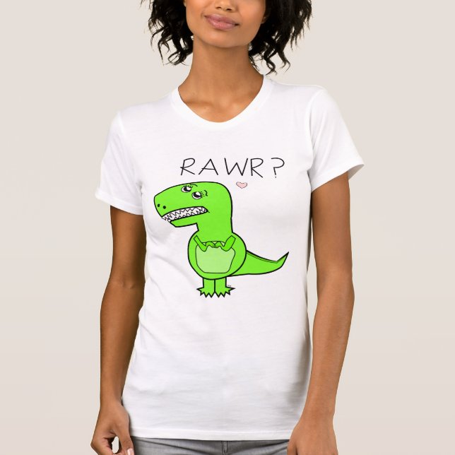 T-shirt Chemises de dames T-Rex (Devant)