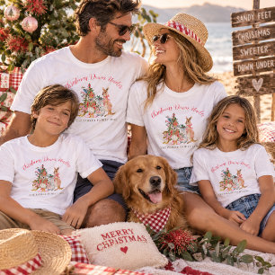 T-shirt Chemises de famille assorties pour Noël en Austral