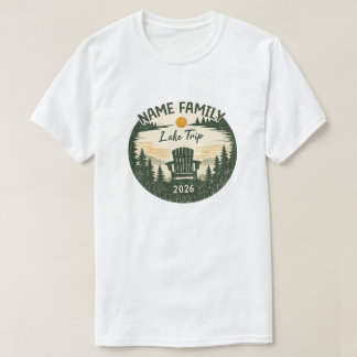 T-shirt Chemises de famille pour une escapade au lac perso