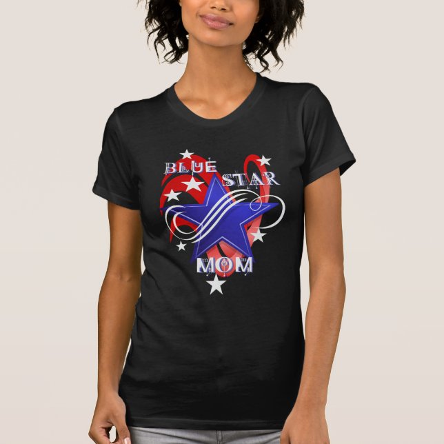 T-shirt Chemises de fantaisie de maman d'étoile bleue (Devant)