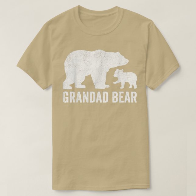 T-shirt Chemises de Fête des pères Mens Grand Ours, Funny  (Design devant)
