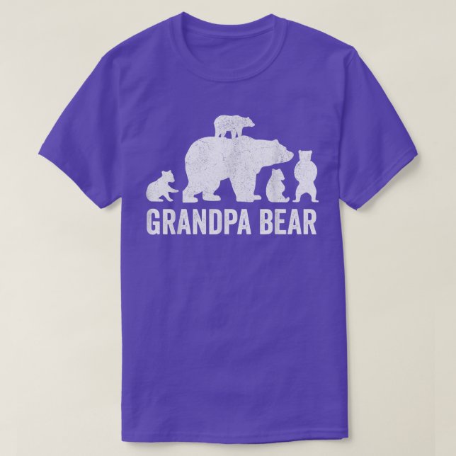 T-shirt Chemises de Fête des pères pour ours grand-père, F (Design devant)