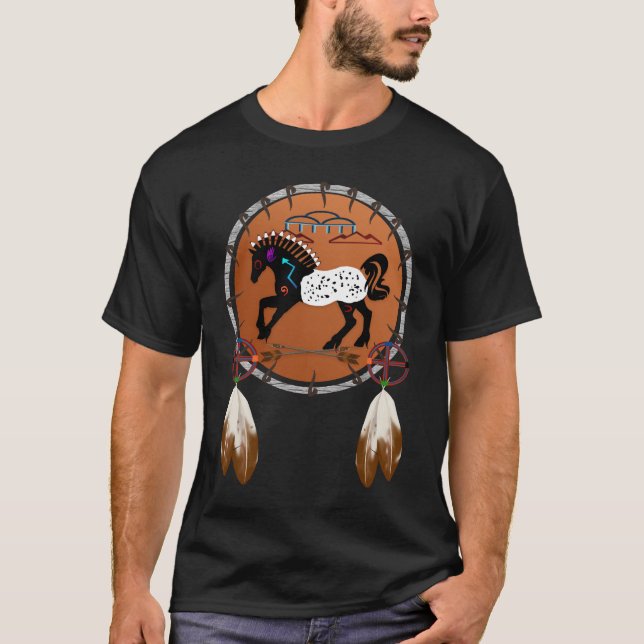 T-shirt Chemises de flèches du cheval n (Devant)