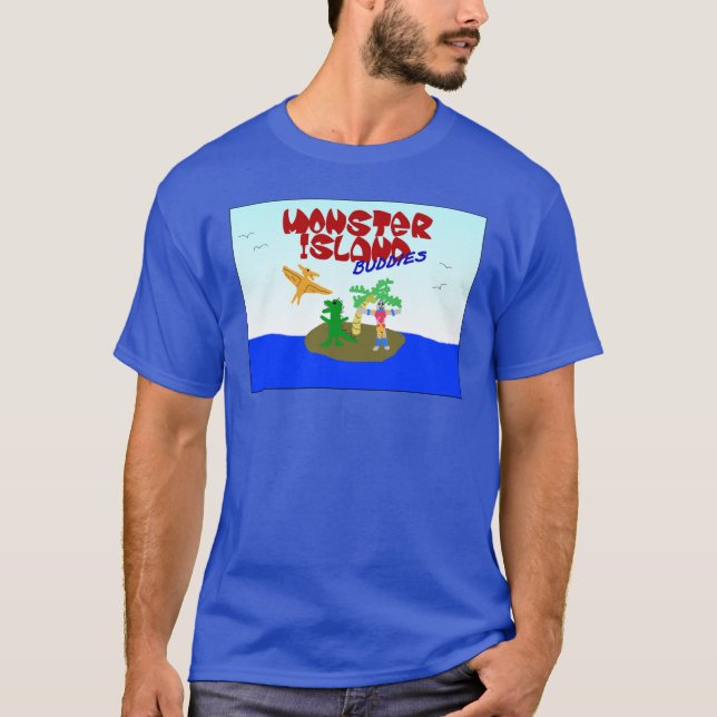 T-shirt Chemises de fonctionnaire d'amis d'île de monstre (Devant)