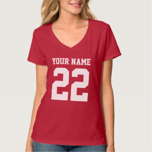 T-shirt Chemises de football féminin rayées personnalis
