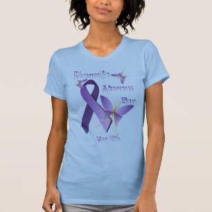 T-shirt Chemises de jour de conscience de fibromyalgie