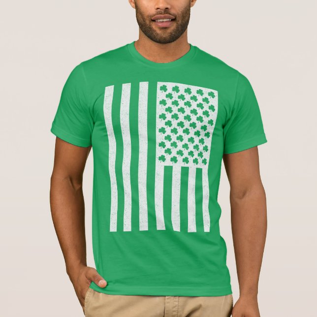 T-shirt Chemises de Jour de la Saint Patrick shamrock du d (Devant)