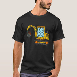 T-shirt Chemises de jour de point heureux de pelle de cons