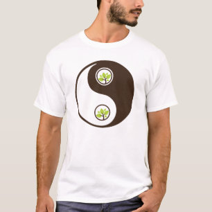 T-shirt Chemises de la planète biologique Yin Yang