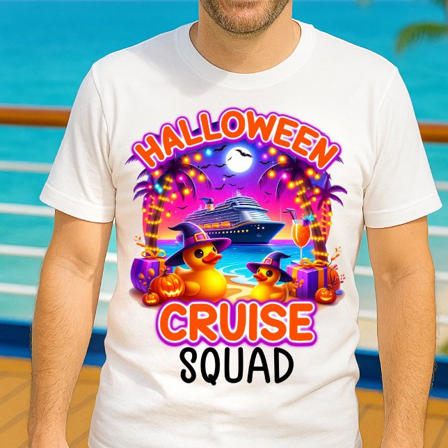 T-shirt Chemises de l'équipe de croisière Halloween (Créateur téléchargé)