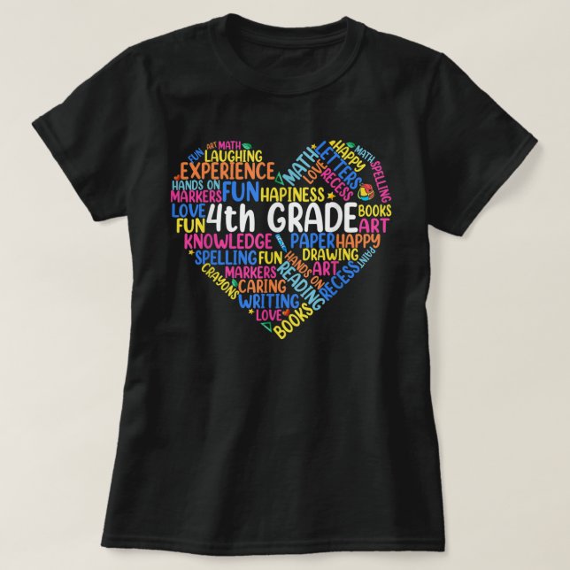 T-shirt Chemises de l'équipe d'élèves de 4e année, Retourn (Design devant)