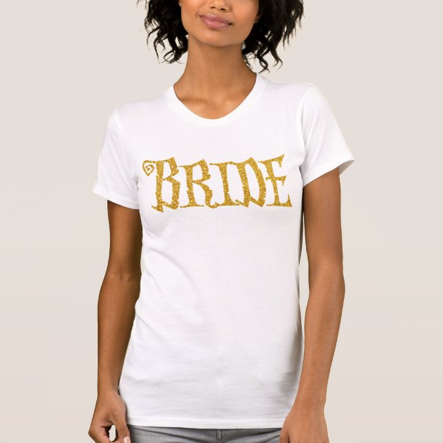T-shirt Chemises de mariée d'or pour la fête d'Halloween (Devant)