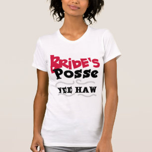 T-shirt Chemises de mariée Posse Bachelorette Party
