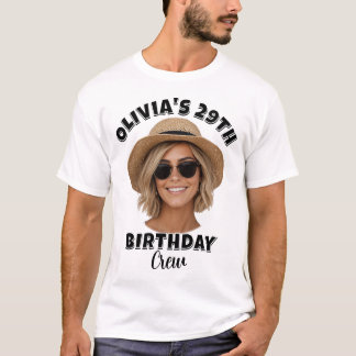 T-shirt Chemises de naissance personnalisées avec photo |