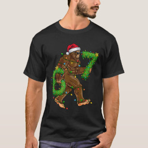 T-shirt Chemises de Noël drôles Six Sept 6 7 Meme Bigfoot 