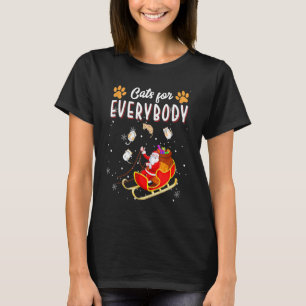 T-shirt Chemises de Noël pour tout le monde Chats X mas La