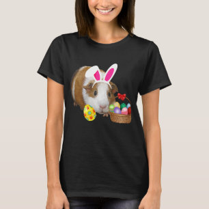T-shirt Chemises de Pâques Guinée Pig Funny Bunny Oreilles