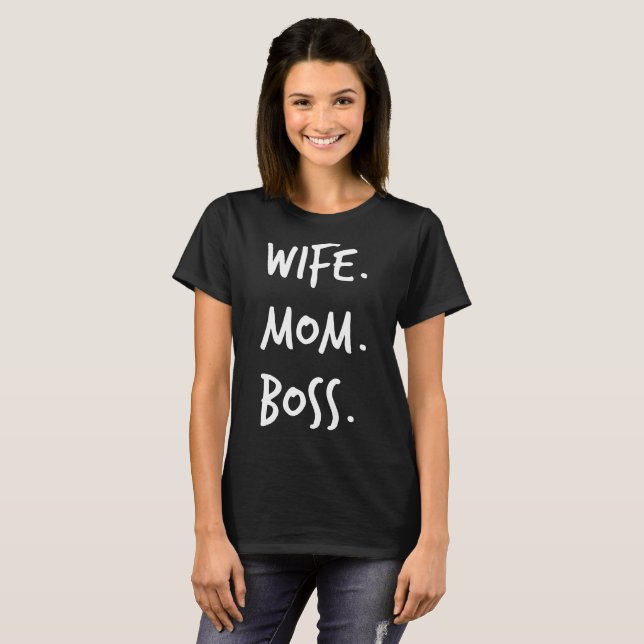 T-shirt chemises de patron de maman d'épouse - chemise de (Devant entier)