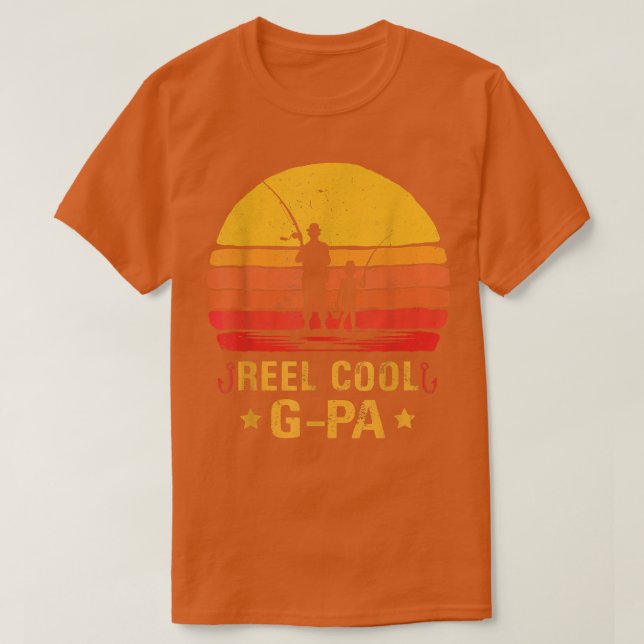 T-shirt Chemises de pêche G-Pa Cool, Fun Pères Da (Design devant)