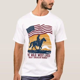 T-shirt chemises de rodéo, chemises occidentales pour les 