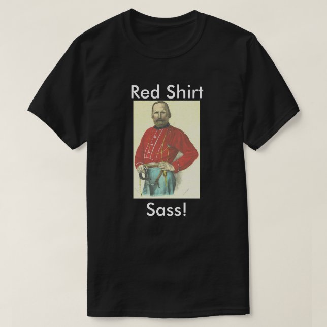 T-shirt Chemises de rouge de Garibaldi (Design devant)