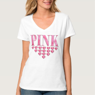 T-SHIRT CHEMISES DE S DE FEMMES ROSES '