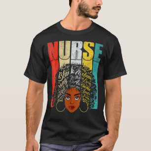 T-shirt Chemises de sage-femme noires pour femmes filles,