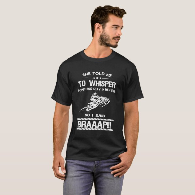 T-SHIRT CHEMISES DE SNOWMOBILE (Devant entier)