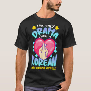 T-shirt Chemises de théâtre coréennes pour femmes Kdrama M
