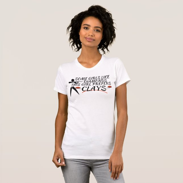 T-shirt Chemises de tir pour des filles (Devant entier)