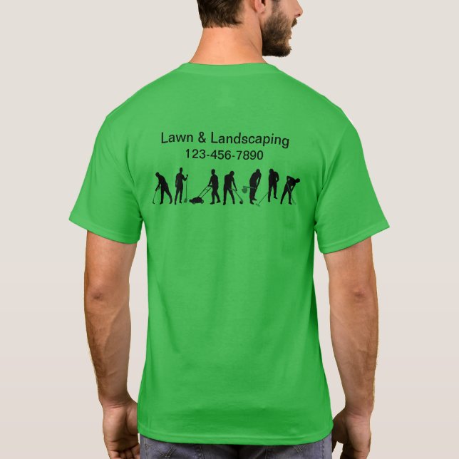 T-shirt Chemises de travail avec logo pour entreprise d'am (Dos)