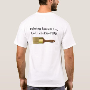 T-shirt Chemises de travail de service de peintre