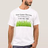 T-shirt Chemises de travail simples du service de pelouse (Devant)
