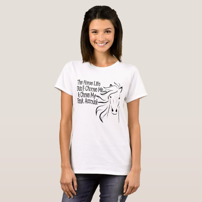T-shirt Chemises de vie pour chevaux (Devant entier)