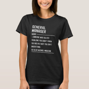 T-shirt Chemises Définition Directeur Général Drôles Titre