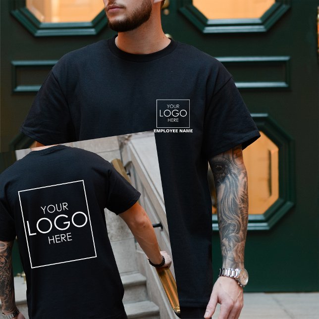 T-shirt Chemises d'entreprise avec logo Nom de l'employé p (Créateur téléchargé)