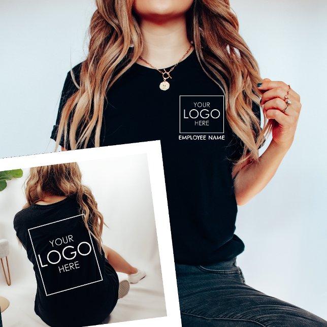 T-shirt Chemises d'entreprise avec logo Nom de l'employé p (Créateur téléchargé)