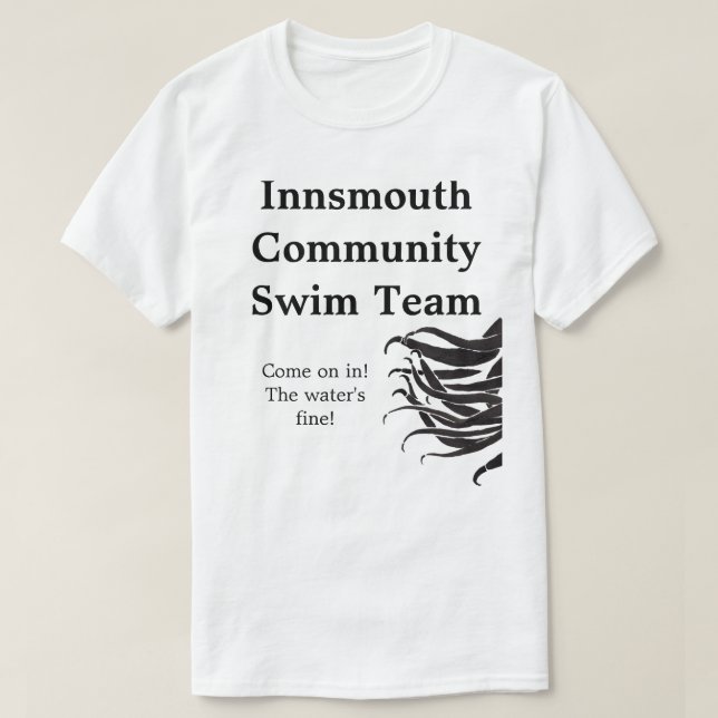 T-shirt Chemises d'équipe de natation de la Communauté (Design devant)