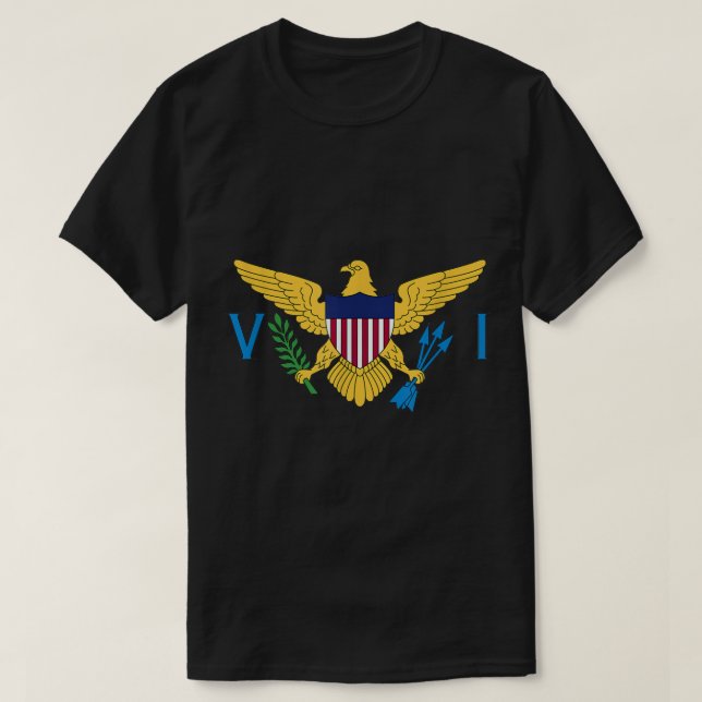 T-shirt Chemises des îles Vierges américaines USVI954.png (Design devant)