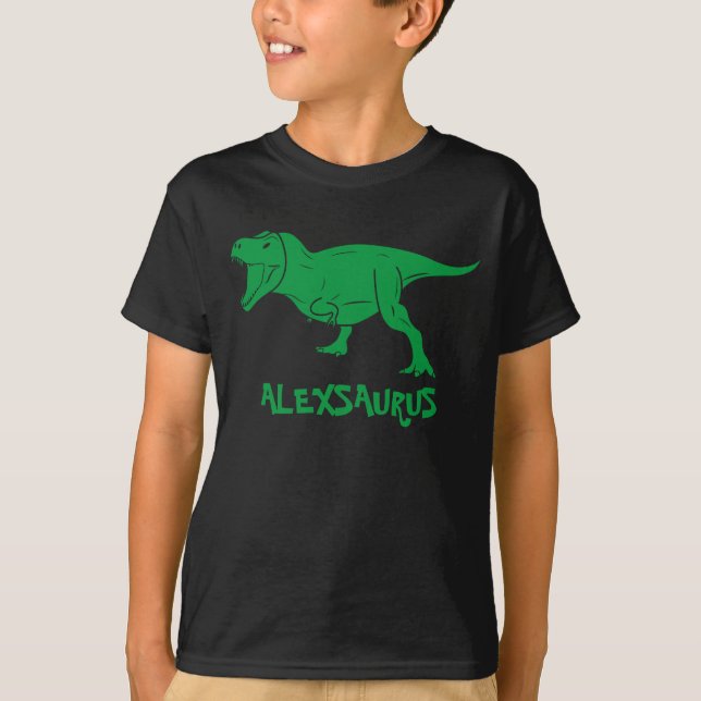 T-shirt Chemises Dinosaures Personnalisées, Cadeau pour En (Devant)