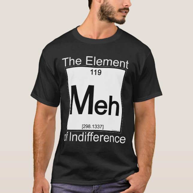 T-shirt Chemises d'obscurité de l'élément MEH (Devant)