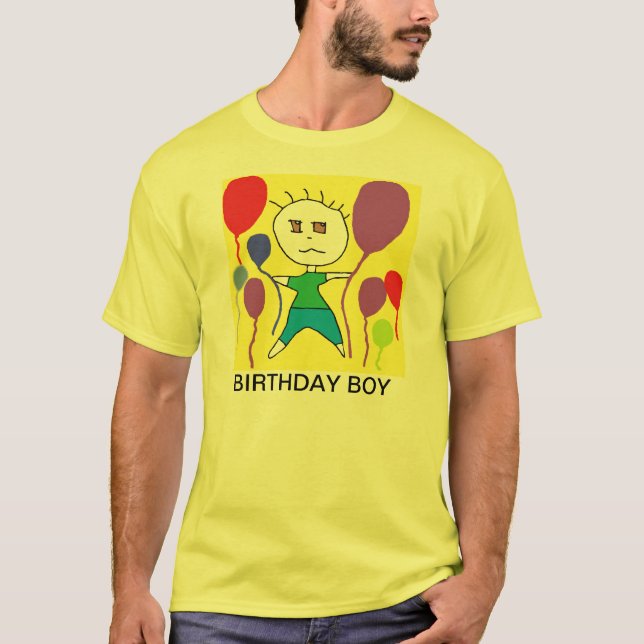 T-SHIRT CHEMISES DRÔLES DE GARÇON D'ANNIVERSAIRE POUR LES (Devant)