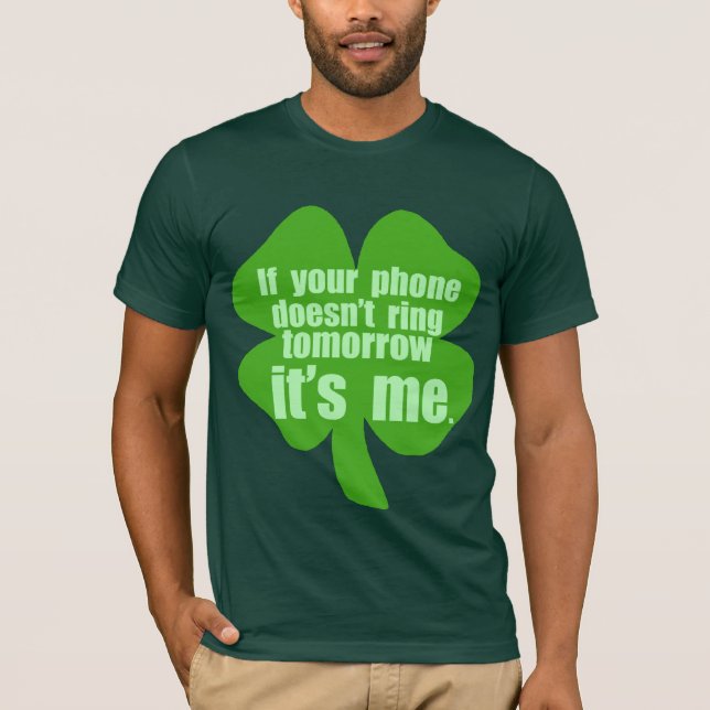 T-shirt Chemises drôles de Jour de la Saint Patrick (Devant)