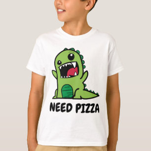 T-shirt Chemises drôles de pizza pour des enfants
