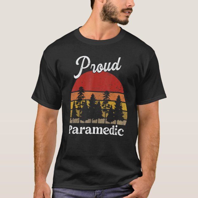 T-shirt Chemises drôles de secouriste Professions intitulé (Devant)