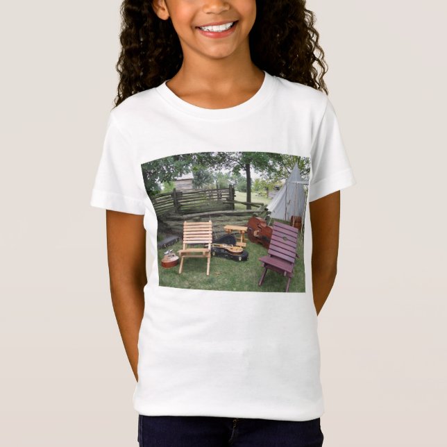 T-Shirt Chemises du camp de musique (Devant)