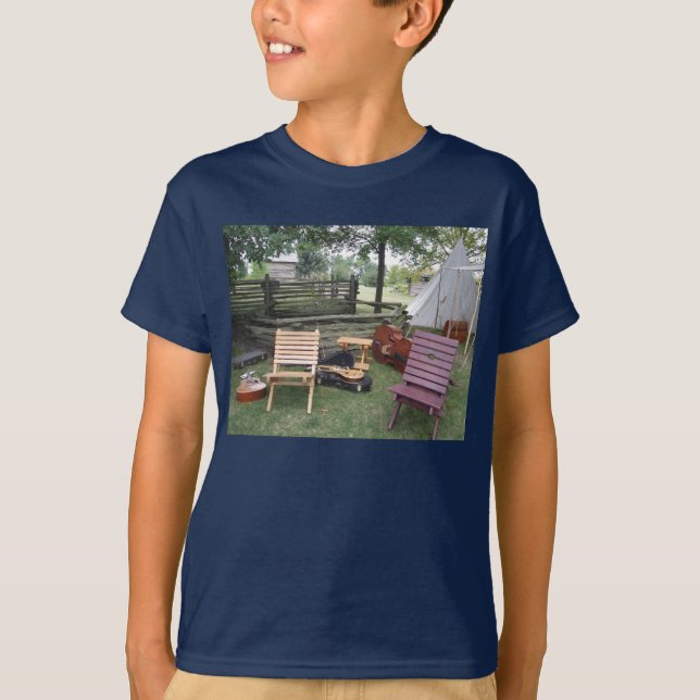 T-shirt Chemises du camp de musique (Devant)