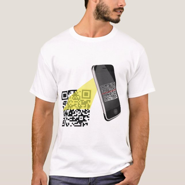 T-shirt Chemises du générateur de code Qr (Devant)